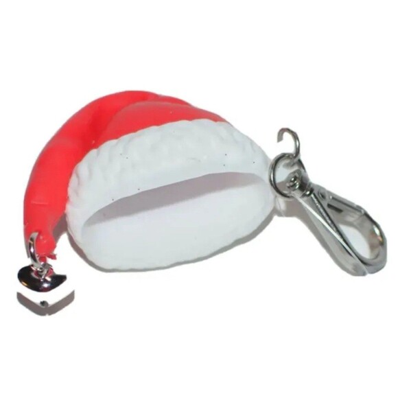 Bath & Body Works Santa Clause Hat with Bell Pocket *Bac Holder New with Tags - Picture 2 of 4